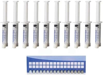 White Smiles Int'l Teeth Whitening Kit 35% with 10 syringes of gel= 10-3cc 35% syringes