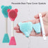 Pink Facial Cream Spatula, Silicone Face Mask Brush, Double Heads Skincare Applicator Tools for Facial Masks