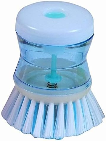 Dish Cleaning Brush with Liquid Soap Dispenser for Kitchen, Home Cleaning, Washbasin Utensils (Assorted Color)