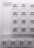 Healthaccessories 7 Spanish Day Four Times a Day Weekly Pill Planner Organizer - Large Compartment Pill Boxes Store