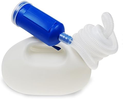 2000ml Portable Urine Bottles for Men, Spill-Proof Urinal System with 51" Long Tube and Lid