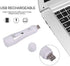 Rechargeable Facial Hair Removal for Women - Painless Nose Ear Eyebrows Trimmer Remover (White 2 in 1)