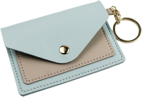 Birth Control Pill Case/Wallet PU Leather Medicine Holder (Light Blue)