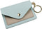 Birth Control Pill Case/Wallet PU Leather Medicine Holder (Light Blue)