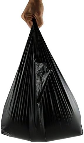 100 Count Small Trash Bags, 3 Gallon Extra Strong Disposable Kitchen Wastebasket Bags for Home, Office, Bathroom, Black