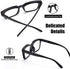 JiSoo Large Frame Reading Glasses, Blue Light Blocking for Women and Men, Fashion Blue Light Readers 1.75, Stylish,