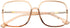 Shiratori Woman's New Retro Blue Light Blocking Glasses, Big Frame Nerd Eyeglasses (Brown)