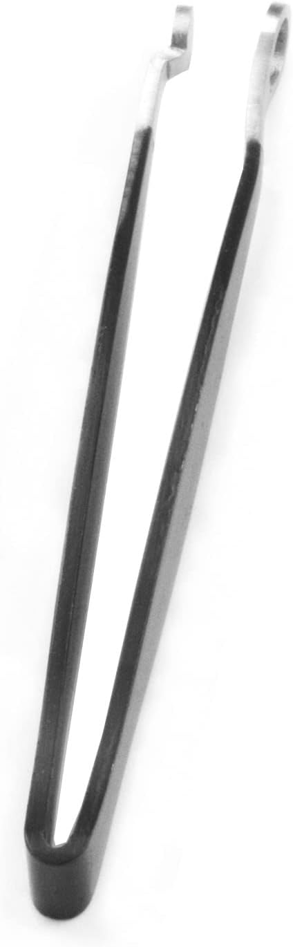 Precision Nose Hair Tweezer - Stainless Steel Round Head Grooming Scissor for Safely Trim Nose and Ears (2 Black)