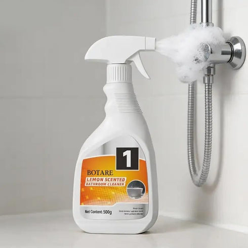 Nozzle, Wall(17.64 oz 1 Lemon Bathroom & Shower Cleaner, Effective Daily Maintenance, Dual Foam & Spray All-Purpose