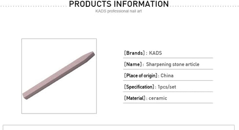 Nail Art File & Buffer Tools - Coarse Nail File, Pumice Stone, Cuticle Pusher for Home and Salon Use (Size 2)