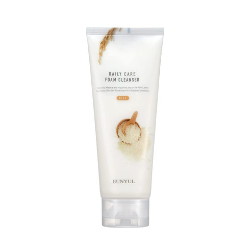 EUNYUL Daily Care Rice Foam Cleanser 5.07 fl. oz. / 150ml, Korean Skincare Face Wash with Rice Water