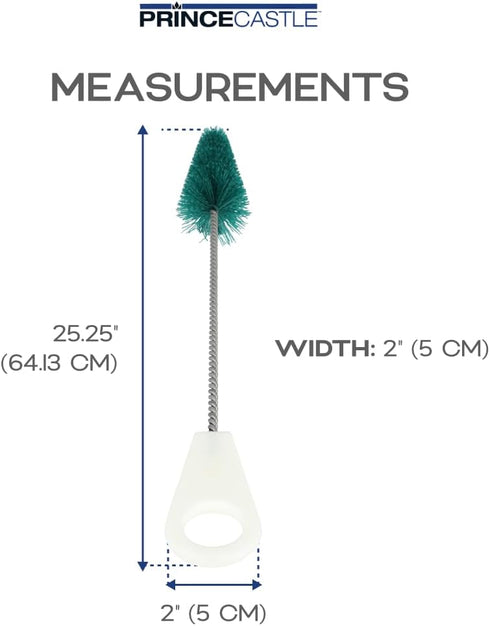 Prince Castle Saber King Cleaning Kit with Round Brush, Green - Vegetable Chopper Blade and Kitchen Chopper Parts
