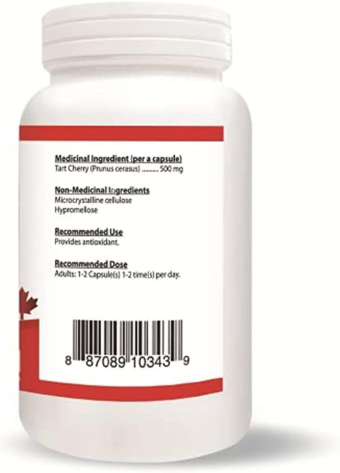 North-American Tart Cherry 500mg, 120 VCaps - Natural, Non-GMO