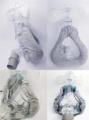10 Pack Cpap Mask Liners, Ultra Soft Cotton Covers to Reduce Air Leaks, Washable with Laundry Bag (10 Count)