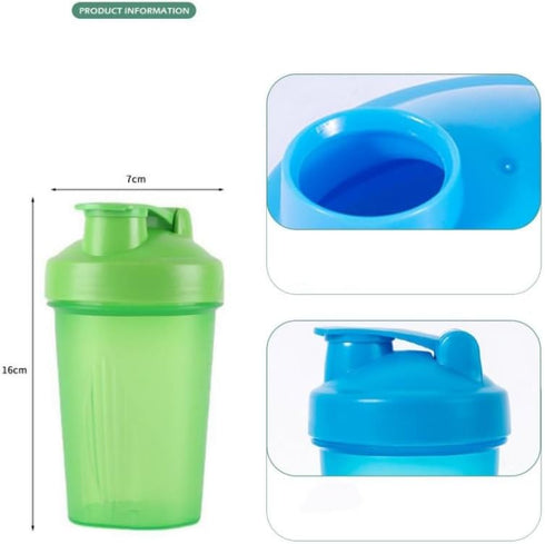 CHNLML Protein Shaker Bottle, 400ML/16Oz, Leak-Proof, BPA-Free for Gym and Workout