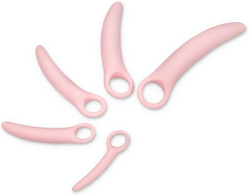Lyniya 5-Pack Set Set Silicone Pelvic Floor Muscle Dilator Trainer for Women Large