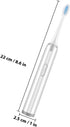 Portable Non-Rechargeable Sonic Toothbrush with Soft Brush Heads for Effective Oral Care