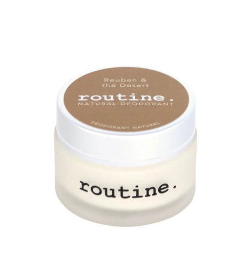 Routine. Natural Deodorant Reuben & The Desert Deo Jar | 2 Fluid Oz. - Extra Sensitive Skin Formula, Aluminum Free