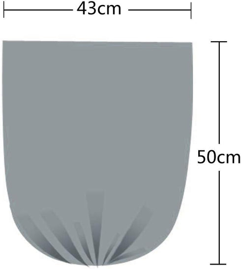 Obstnny 1.5 6 Roll/150 Counts, Gallon Small Trash Bags, Grey