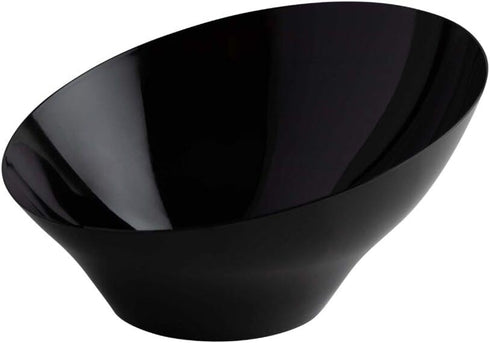 Black Angled Large Bowls (1 Piece) - Ideal for Appetizers, Desserts & Buffets, Stylish & Versatile Serving Dishes by Blue Sky