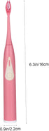 Vaguelly Portable Sonic Electric Toothbrush for Adults Rechargeable Whitening Toothbrush Travel Case Brush Heads