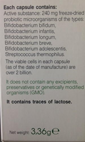 Genesis Bifidobacterium Complex BB Probiotic Travel Pack - 14 Capsules of 240 Mg