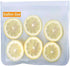 Reusable Large Food Bag, FDA-Food Grade PEVA, Gallon Storage Size, 5-Pack, Clear