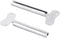Tnyvm 2 Pcs Silver Metal Tube Squeezer Keys, Toothpaste and Hair Dye Roller