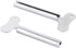 Tnyvm 2 Pcs Silver Metal Tube Squeezer Keys, Toothpaste and Hair Dye Roller