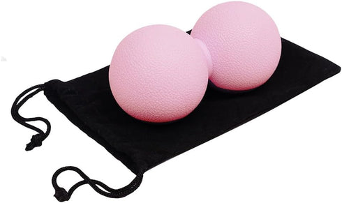 Xensamy Double Lacrosse & Micro-Elastic Peanut Massage Ball - Myofascial Release Tool for Muscle, Back, Foot