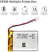 EEMB 4PACK Lithium Polymer Battery 3.7V 320mAh 402535 Lipo Rechargeable Battery Pack with Molex Connector