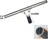 45cm 18in Grip Glass Squeegee for Window Cleaning,Stainless Steel All Purpose Squeegee with Non-Slip Handle for Shower Doors Window Car Mirror Glass (18in/45cm, Black)
