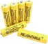 NiCd AA/AAA 600mAh 1.2V Rechargeable Batteries, 6PCS for Solar Lights, Garden Lights, and Remotes