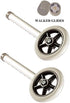 5" Walker Wheels Replacement Kit, Universal Replacement Wheel Kit for Walkers with Pair of Walker Ski Glides, 5 Inch Wheels by Healthline Trading by HEALTHLINE