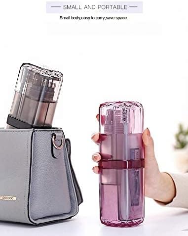 Travel Toothbrush Case, Portable Multi Function Holder with Dispenser, Toiletry Organizer for Camping, Gym