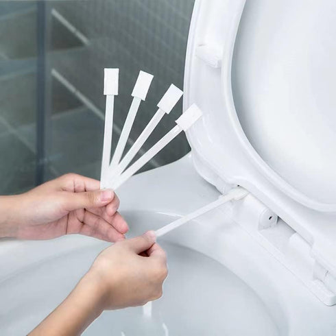 49Pcs Disposable Toilet Bowl Brushes,Crevice Hole Brush for Cleaning Toilet Bowl Gap,Keyboard,Window Gap,Gap dust Cleaner,Crevice Cleaning Brush, Disposable Toilet Bowl Cleaners (49 Pcs) by PXLYWLTZL