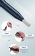 Professional Nail Drill Set 20000RPM USB Portable Electric Nail File with Sanding Bands, Bits & Brush for Acrylic Gel