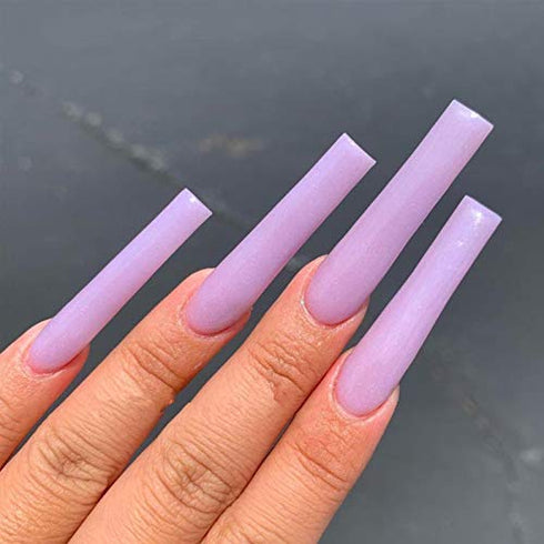 YIMART 550pcs Fake Nails, Premium Square Clear Tips, Nail Art C Tips French Acrylic Long C Curve False Nails