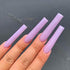 YIMART 550pcs Fake Nails, Premium Square Clear Tips, Nail Art C Tips French Acrylic Long C Curve False Nails
