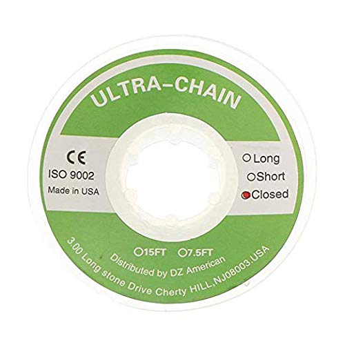 Angzhili Transparent Dental Orthodontic Elastic Chain - 1 Pcs Power Chain for Brace Orthodontic Supply (Closed Size)