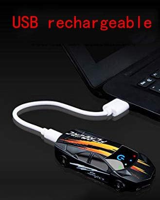 Dual Arc Plasma Lighter, Windproof Battery Indicator Touch-Start Lighter, USB Rechargeable (Black)