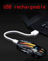 Dual Arc Plasma Lighter, Windproof Battery Indicator Touch-Start Lighter, USB Rechargeable (Black)