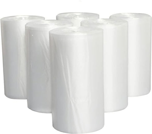 Tebery 300 Counts 4 Gallon Clear Small Garbage Bags, Wastebasket Bin Liners for Bathroom Bedroom Office