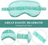 4 Pcs Silk Eye Mask, Smooth Soft Satin Sleep Mask with Ear Plugs for Travel Nap Relaxation, Light Colors