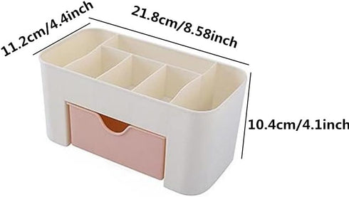 Large Capacity Makeup Organizer for Bathroom Bedroom, Cosmetic Storage Box with Drawers, Desktop Makeup Container for