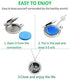 Aromatherapy Essential Oil Diffuser Necklace, Stainless Steel 30MM Locket with Chain and Colored Refill Pads