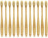 Boar Bristles Natural Bamboo Toothbrush, Eco-Friendly Biodegradable, Pack of 12