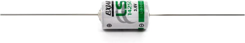 (2-Pack) 3.6V LS14250 1/2AA Lithium Thionyl Chloride Battery with Axial Terminals, Replacement for SAFT