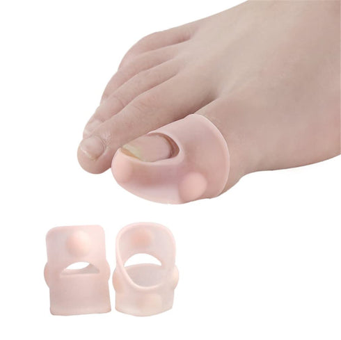 Ingrown Toenail Corrector Sleeves, 4 Pairs Elastic Silicone Correction Tool for Thick Paronychia Treatment, Big Toe