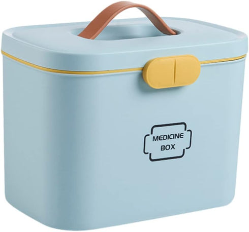 Multi-purpose Medicine Storage Organizer First Aid Container Case Handle for Outdoor and